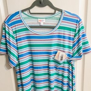 NWT LULAROE CARLY STRIPED DRESS